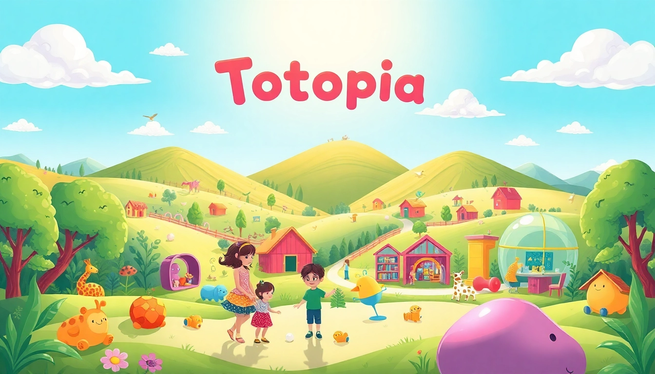 Menyaksikan pengalaman interaktif di Totopia yang penuh warna dan menarik.