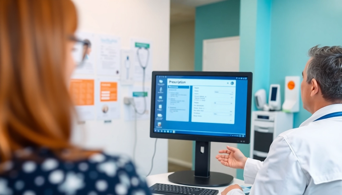 Understand how does eprescribing work through a healthcare provider's consultation scene.