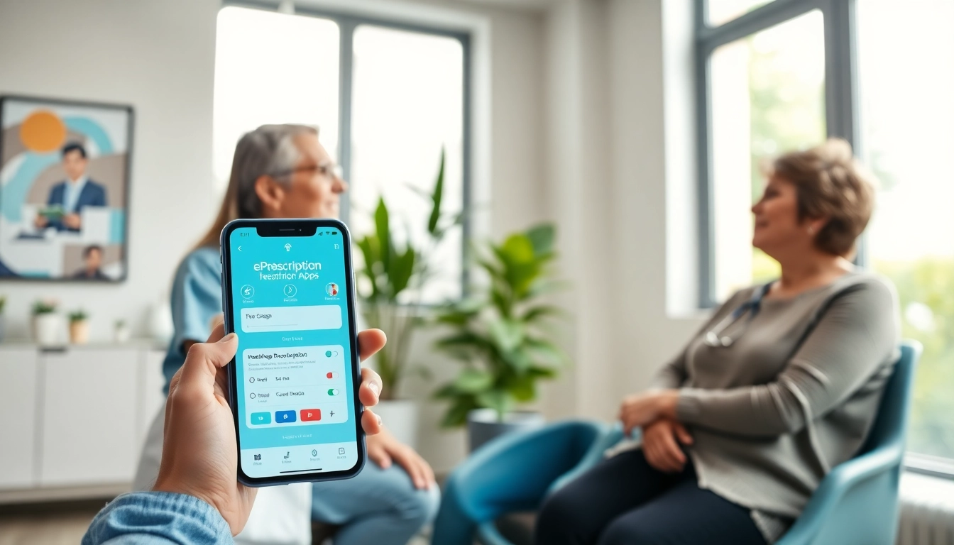 Highlighting the advantages of using eprescription apps in a professional healthcare environment.